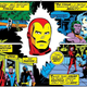Drax the Destroyer filling Iron Man in on Thanos' backstory.